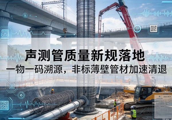 翠屏声测管质量新规落地，一物一码溯源，非标薄壁管材加速清退